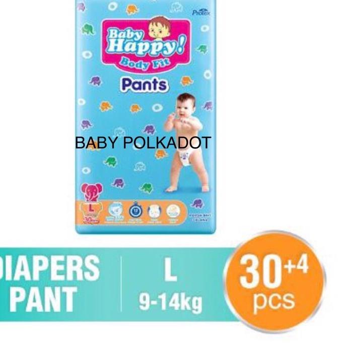 BABY HAPPY PANTS L30+4 / BABY HAPPY BODY FIT PANTS / POPOK BABY HAPPY / BABY HAPPY PANTS/BABY HAPPY