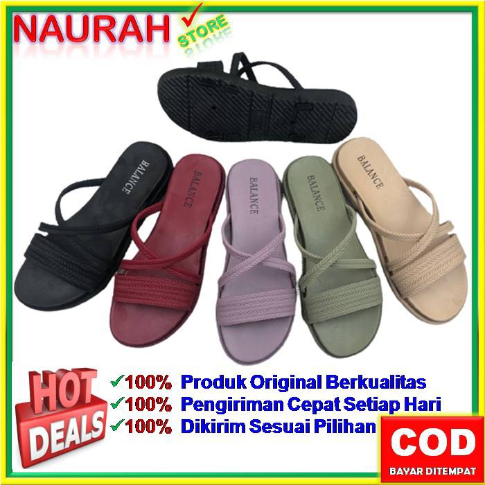 SANDAL BALANCE 1806 L1 SLOP + TALI X UNIK BLC 1806-L1 ORIGINAL CUKUP TEBAL EMPUK ANTI SLIP