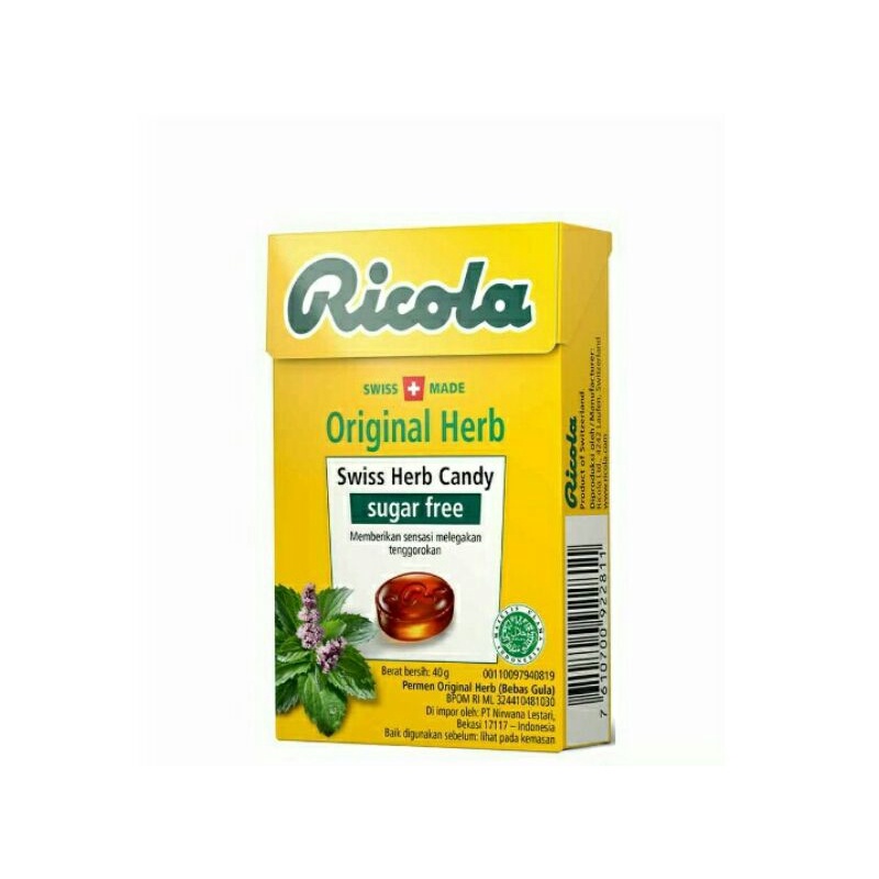 

Ricola Sugar Free Candies 40G