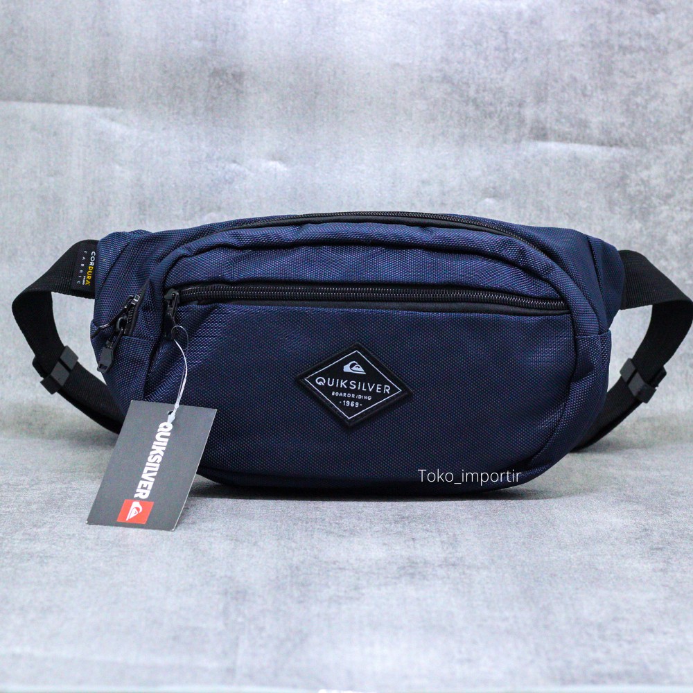 Waistbag Quiksilver Pria Import Waterproof / Tas Pinggang Pria