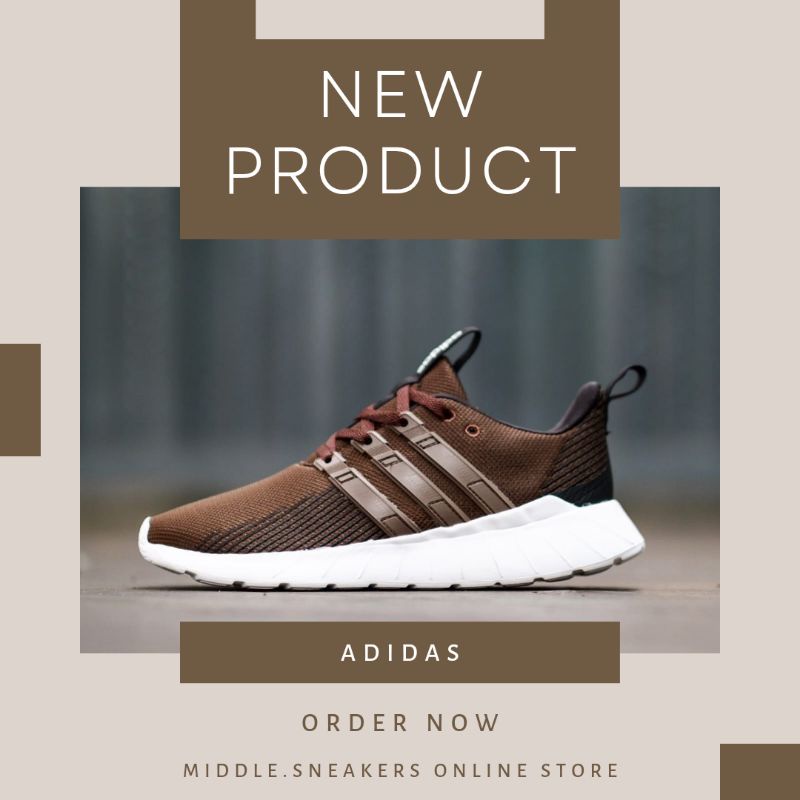Adidas Questar Flow - Brown/White