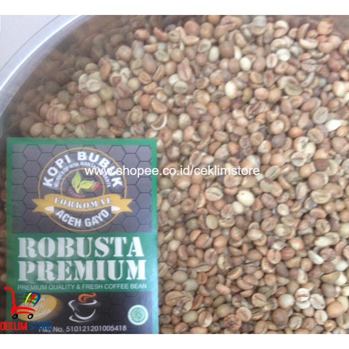 Biji Kopi Mentah Robusta Premium Asli Kopi Gayo Aceh 1 Kg