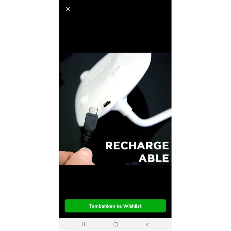 Lampu meja / belajar / baca led 3 mode sentuh Rechargeable charge