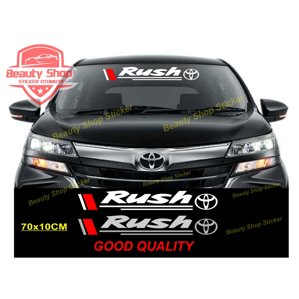 sticker stiker mobil toyota rush cutting stiker rush kaca mobil