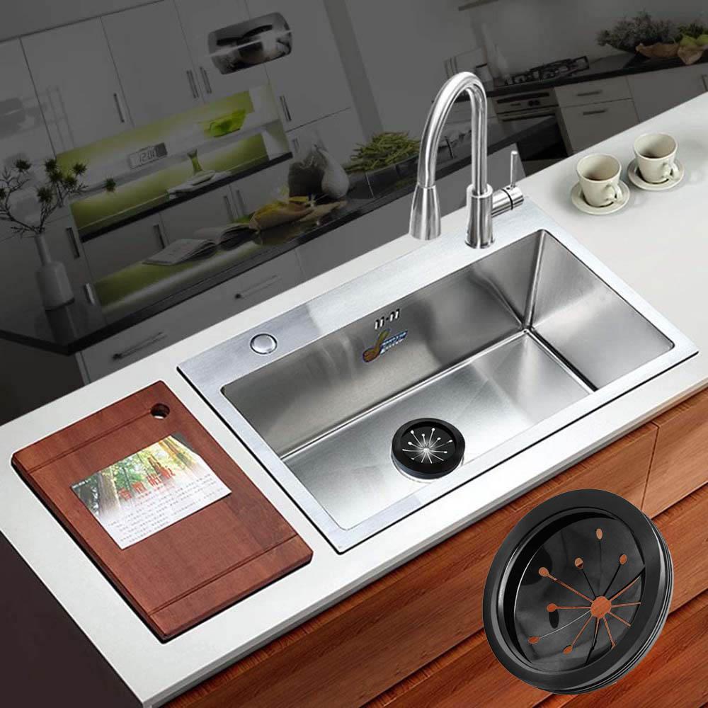 [Elegan] Saringan Anti Sumbat Pembuangan Splash Dapur Kamar Mandi Bathtub Colander Drain