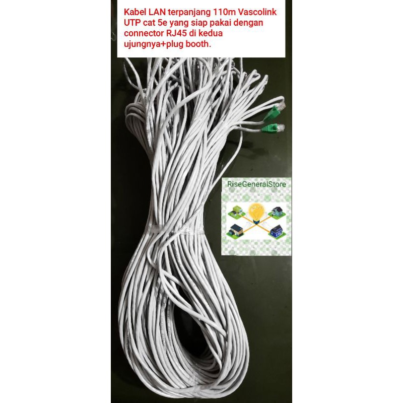 Kabel LAN Outdoor/FTP CAT6/5e Vascolink/Spectra/Zimmlink/NYK UTP/Indoor RJ45 CAT6/5 METAL,ecer meter-2