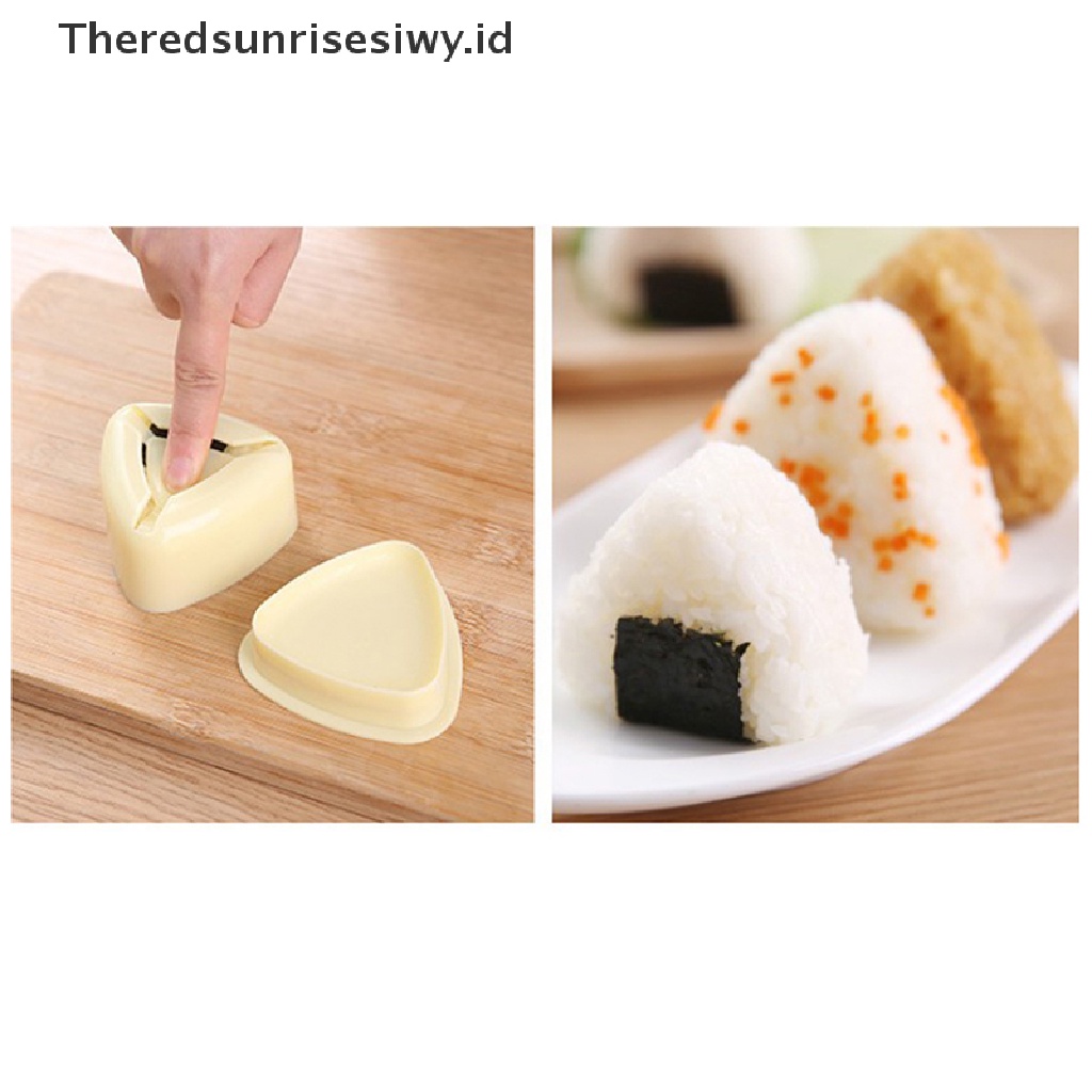 # Alat Rumah Tangga # 3pcs / Set Cetakan Sushi / Onigiri / Nasi Bentuk Segitiga DIY