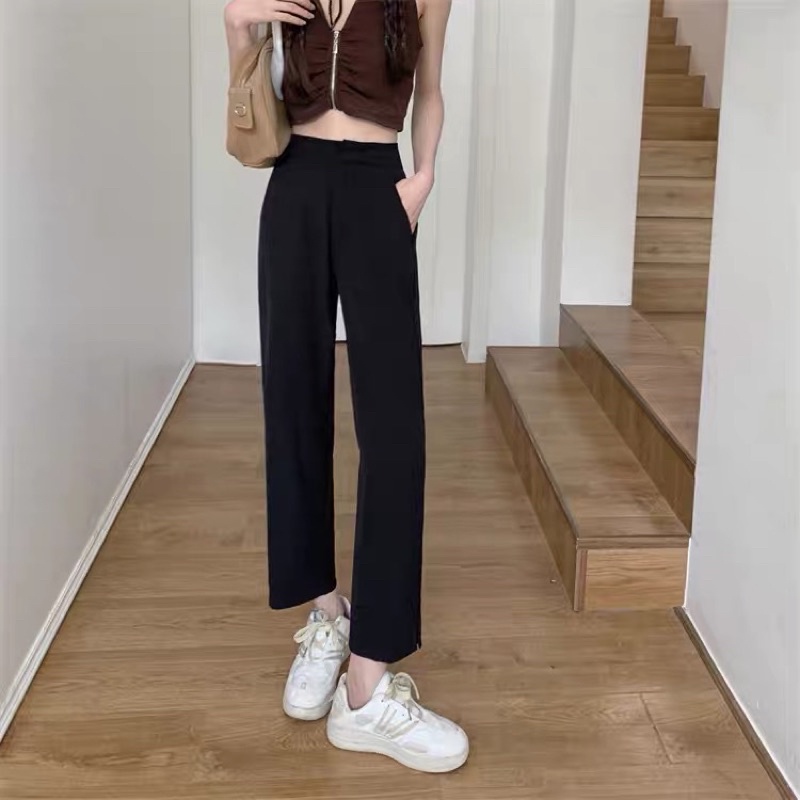 CELANA HW PANTS IMPORT BOYFRIEND HIGHWAIST WANITA MX889