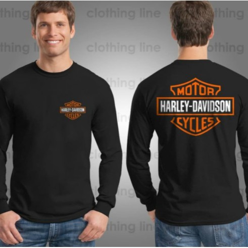 KAOS BAJU LENGAN PANJANG PRIA WANITA FASHION BRANDED HARLEY DAVIDSON