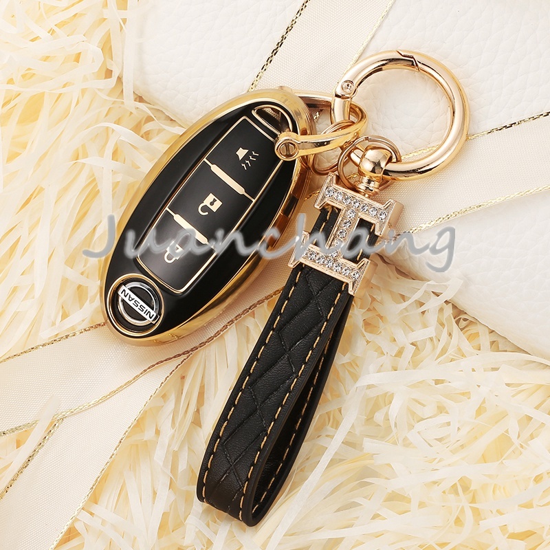 Casing Kunci Remote Mobil Bahan TPU Untuk Nissan Qashqai X-Trail T32 T31 Juke J10 J11