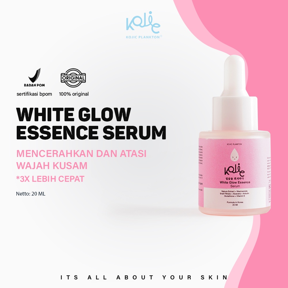 Kojic Plankton White Glow Essence Serum 20ML /  Peeling Glow Perfect Essence