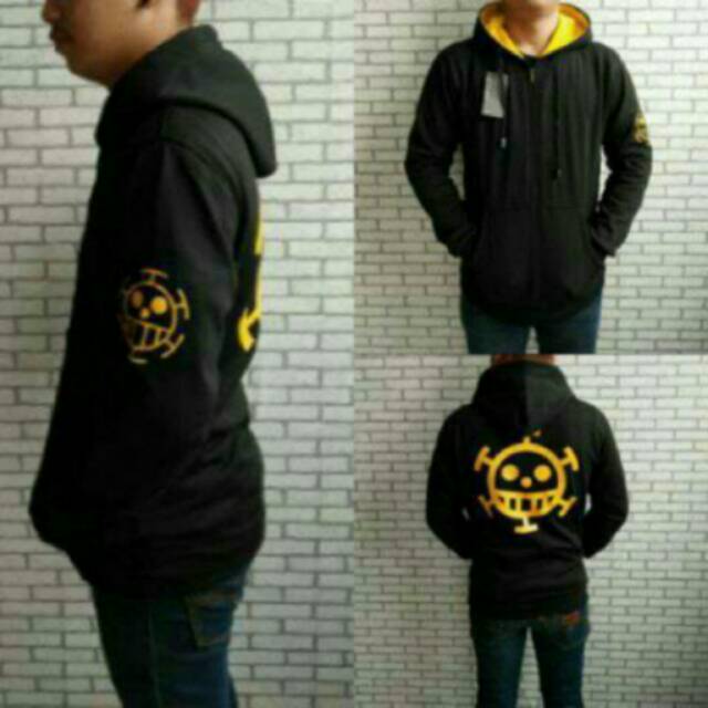 Jaket traflagar law hitam kuning