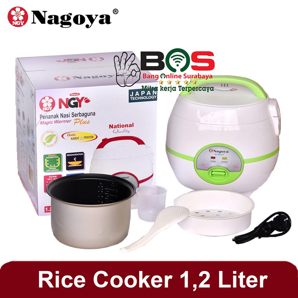 Penanak Nasi Magic Com Rice Cooker Nagoya MG-88 kapasitas 1,2 liter Rice Cooker Berkualitas