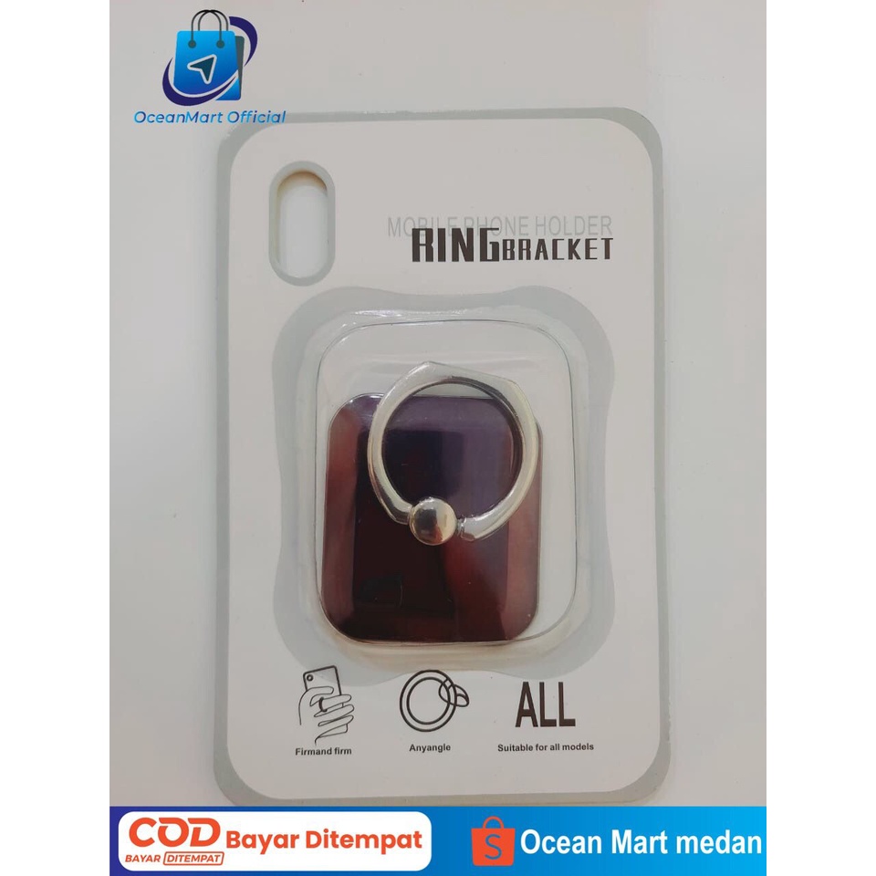 iRing Hp Stand Holder Handphone i-Ring Cincin Bracket Stens Ring Holder Polos OCEANMART OCEAN MART Aksesoris Murah Grosir