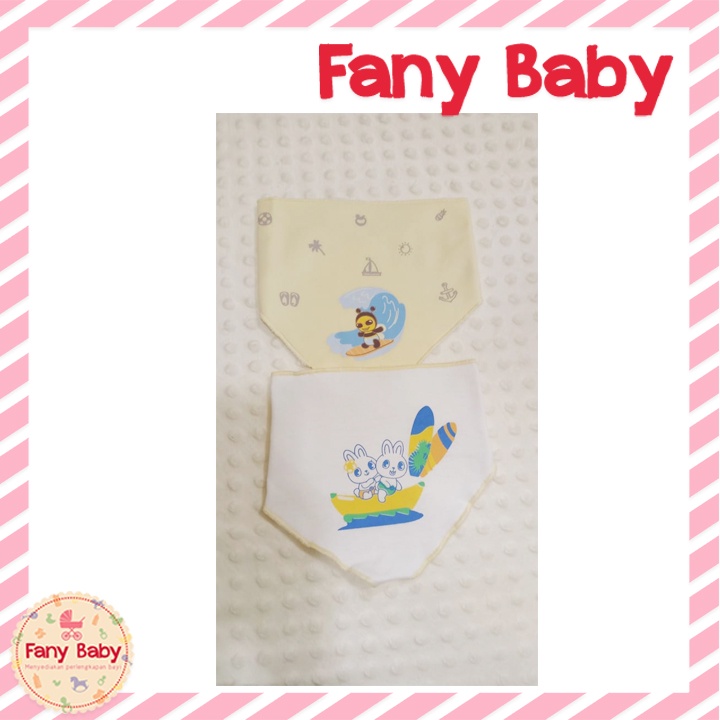 BABYBEE BIB SEGITIGA MOTIF PRINT