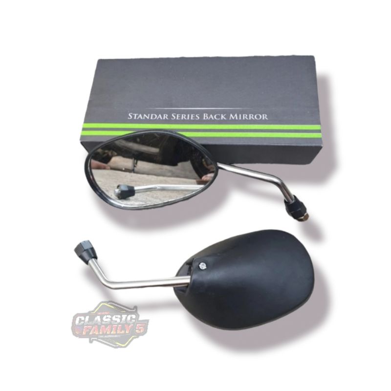 SPION ASTREA GRAND CROM TANGKAI PENDEK DRAT 14 MIRROR HONDA GRAND LEGENDA SUPRA DLL