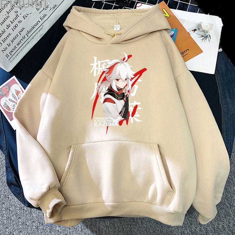 HOODIE PRIA WANITA KAEDEHAMA KAZUHA-HOODIE UNISEX TERLARIS