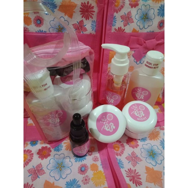 Jual Paket Cream Cr Pink 100 Original Perawatan Wajah Lengkap Untuk