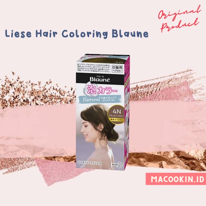 Jual Liese Hair Color Blaune Natural Original Japan Cat Rambut Jepang