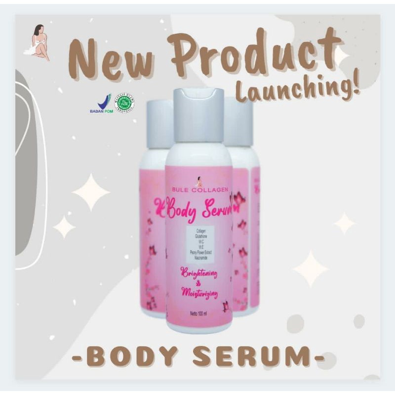 new body serum & body peeling spray bule collagen