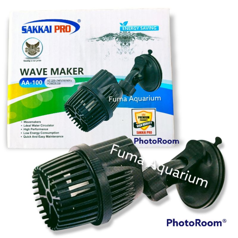 Sakkai pro AA-100 AA100 Wave Maker Mesin Arus Ombak Akuarium Kolam 1 kipas