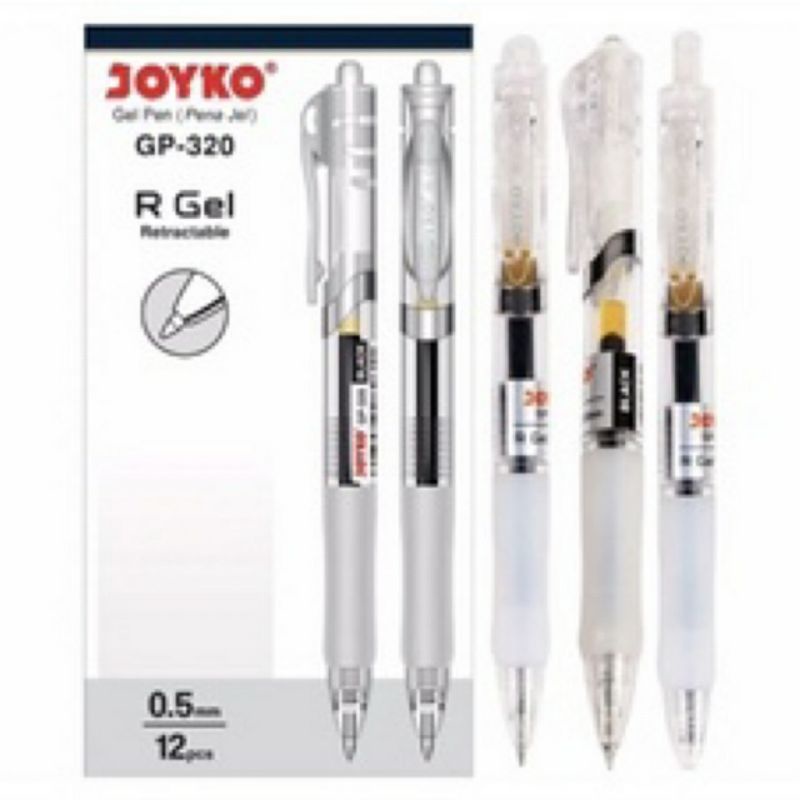 

BOLPEN / PULPEN GEL JOYKO GP-320 0.5MM MODEL ELEGAN