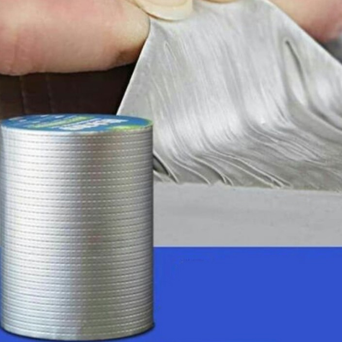 Lakban Anti Bocor Alumunium foil Tape Perekat kuat 5 cm x 3 M Super