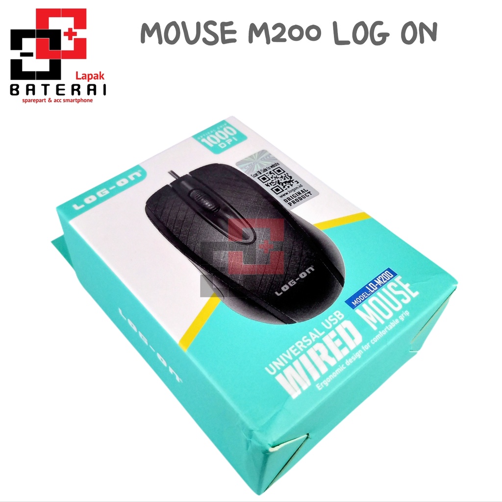 LOG - ON Mouse WIRED optical 1000 DPI - M200 Mouse kabel