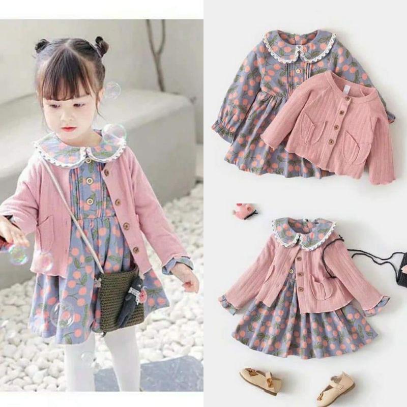 setelan dress + outer findy