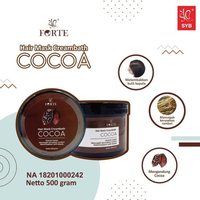 COCOA SYB FORTE HAIR MASK CREAMBATH BPOM / hair mask crembath syb