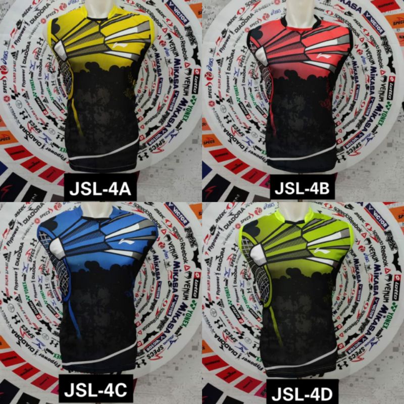 Baju singlet jersey bulutangkis voli LINING singlet badminton murah