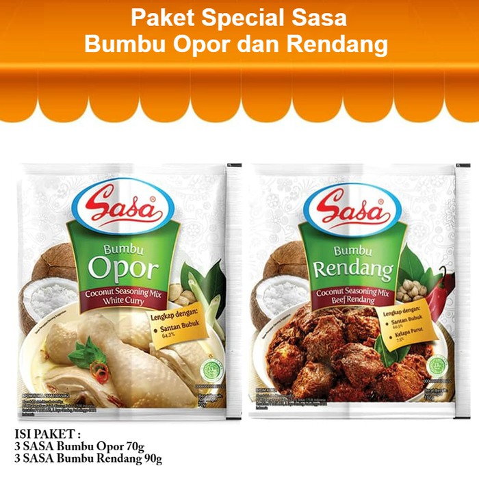 

Terbatas - Paket Special Sasa Bumbu Opor Dan Rendang