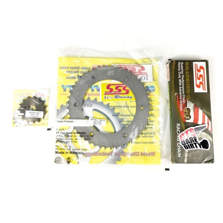 Gear Set Gearset SSS CRF 150 L 44 45 46 47 48 49 50