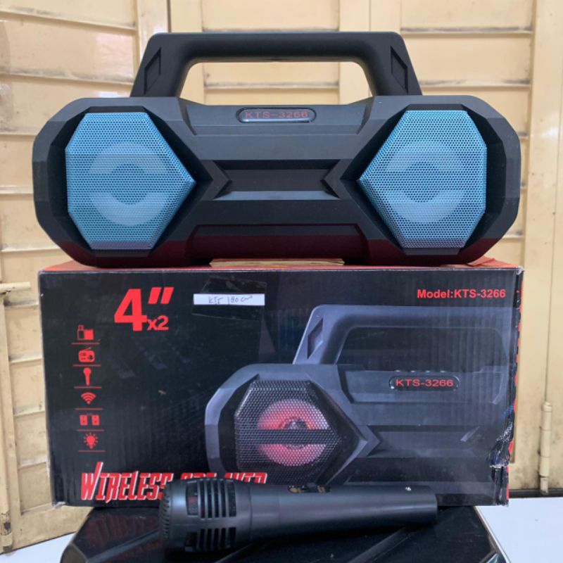 MUSIK BOX SPEAKER BLUETOOTH WIRELESS KTS-3266 WITH MICROFON