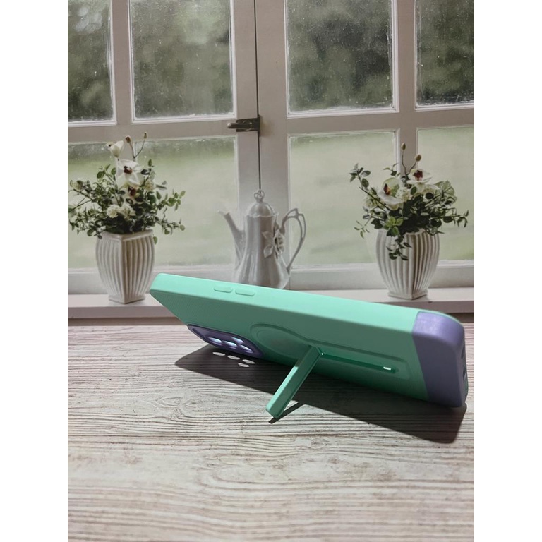 CASE OPPO A74 4G CASING OPPO A74 4G CASING STANDING LIPAT SOFTCASE PELINDUNG KAMERA