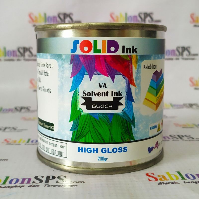 TINTA SABLON EVA BAHAN SPON SANDAL EVA BLACK HITAM 200GR