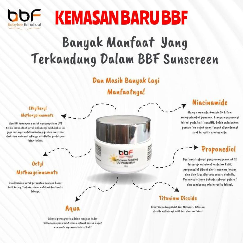 Bbf Sunscreen Babyfee  Ori/bpom/Sunscreen glowing