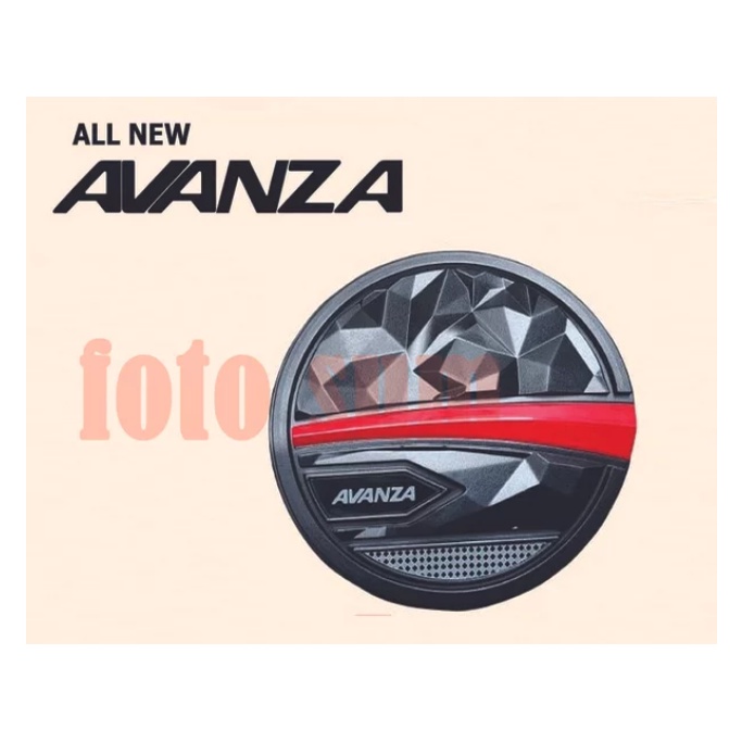 COVER TANGKI MOBIL AVANZA HITAM LIST MERAH 2026