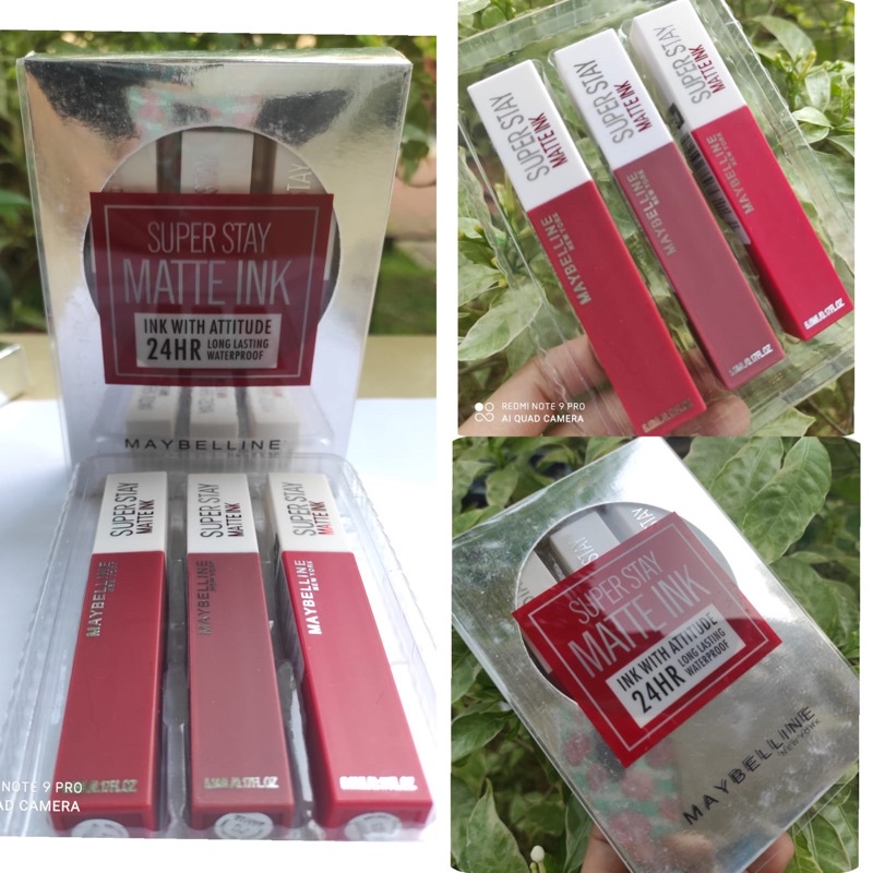 [ PER SET ISI 3PCS ] MAYBELINE CONDOWN LIPCREAM ISI 3PCS