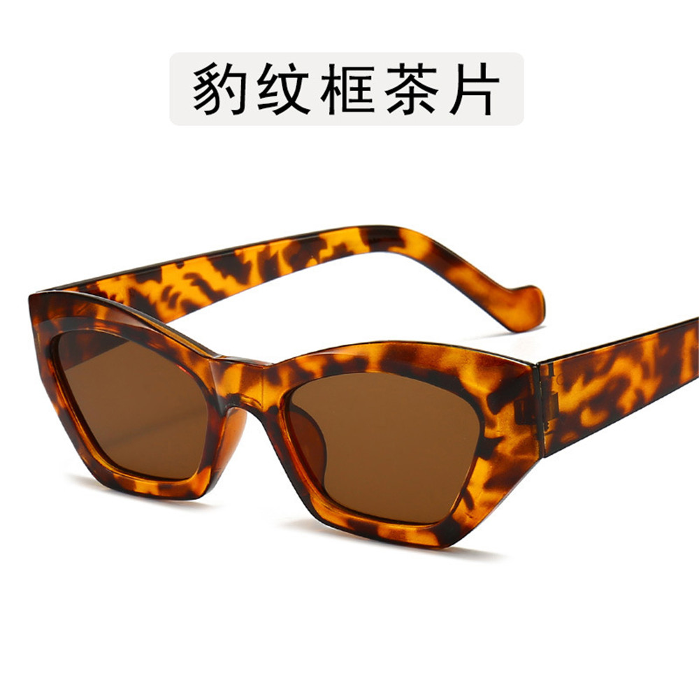 【COD Tangding】Fashion Cat Eye Sunglasses Personalized Jelly-colored Sunglasses Cross-Border Polygon Sunglasses Tide