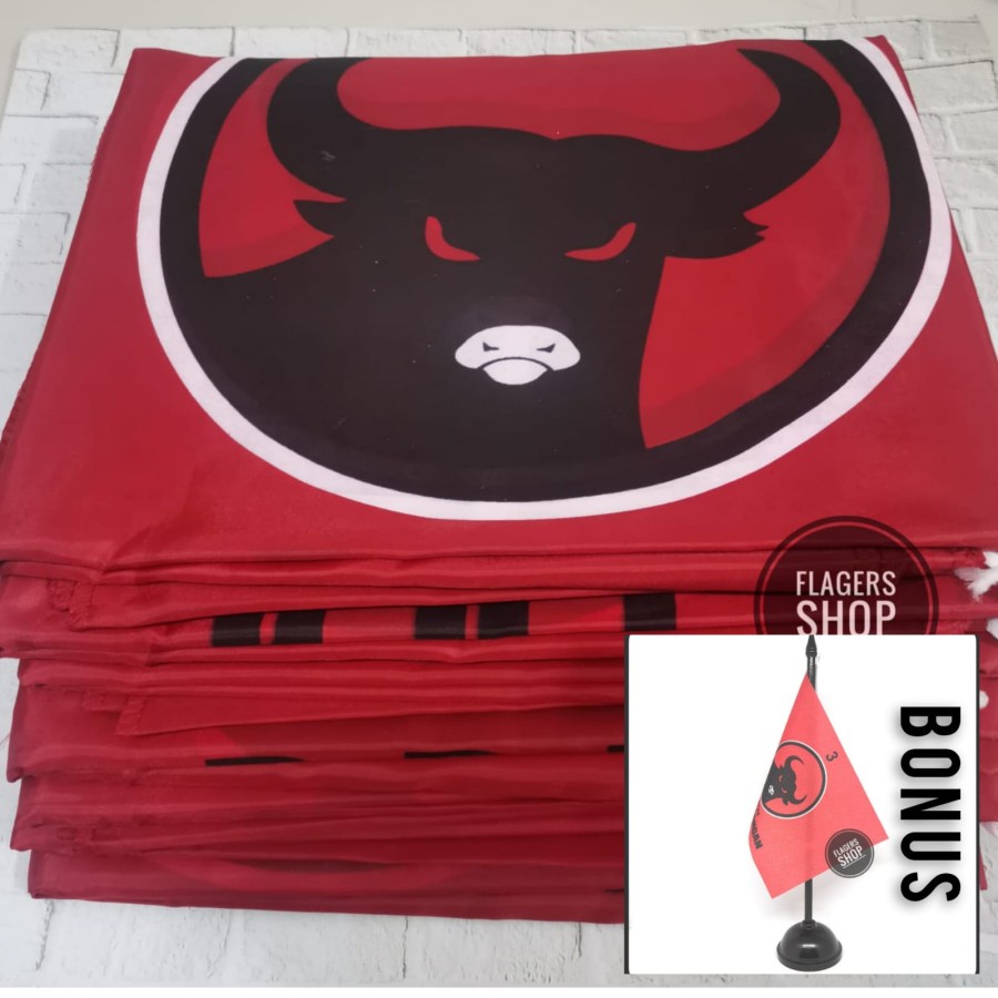

[ISI 100 PCS] Bendera Partai PDIP 80x120 cm