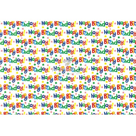 

Kertas Kado Fancy Happy Birthday Warna-Warni