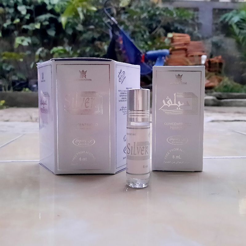 Parfum SILVER Kemasan 6ml Minyak Wangi Roll On Non Alkohol