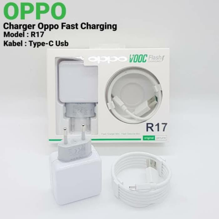 CHARGER OPPO R17 VOOC FAST CHARGING 4A Micro &amp; Tipe C