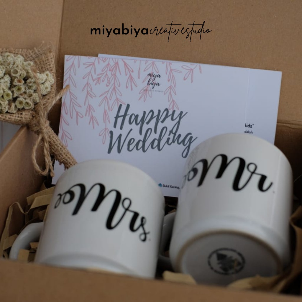 Mug Mr Mrs / Cetak Kado custom Mug Couple / Anniversary Free Design Gelas Minum Pasangan