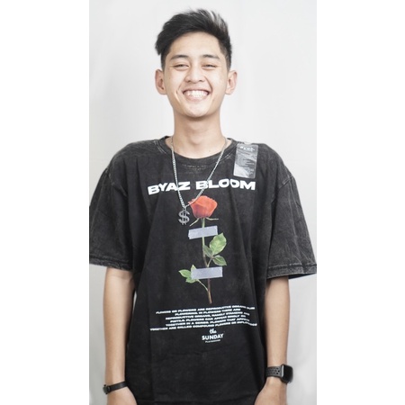 T Shirt BYAZ Rose Bloom Washing