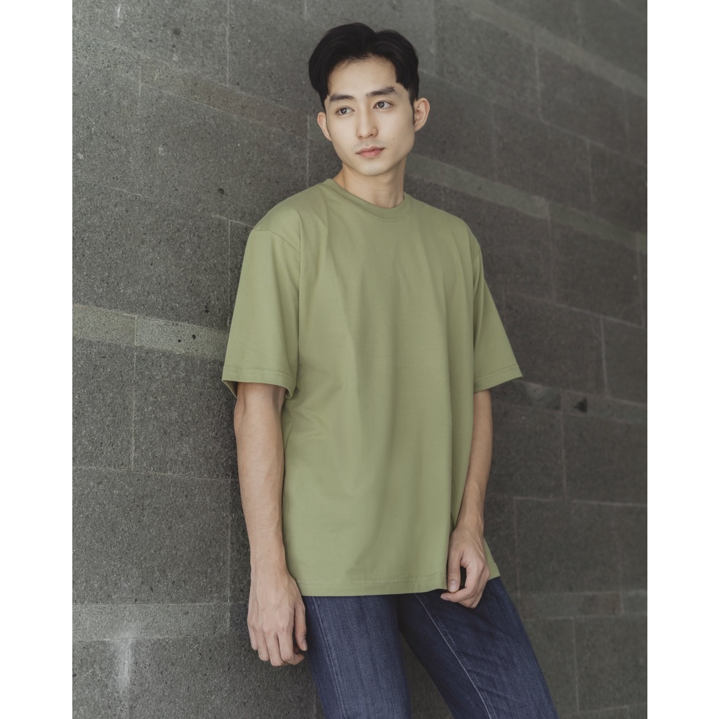 Osaka Oversized Tshirt In Sage Green - Kaos Oversize Pria dan Wanita Hijau Sage - Blank Apparel