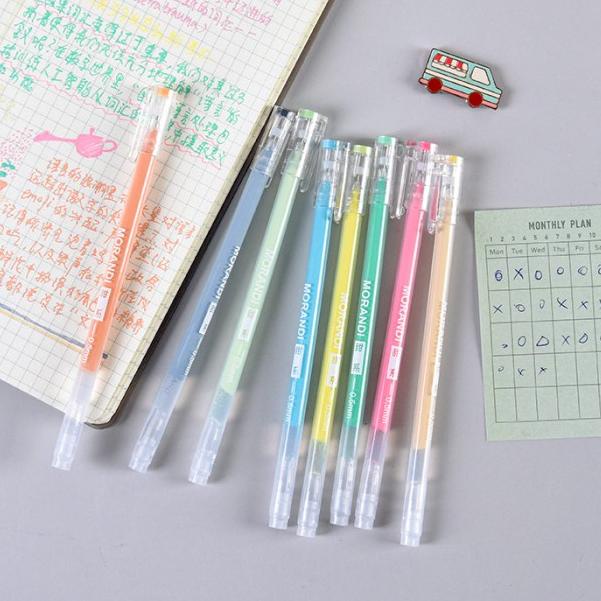 

❀ Morandi Real Colors Gel Pen Set 9pc - Pulpen Gel - Pulpen Set - SALT SERIES ❅