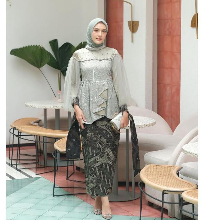 Best Seller.. Batik Couple Kebaya Modern Kebaya Tunangan Lamaran Baju Wisuda Baju Couple Kebaya