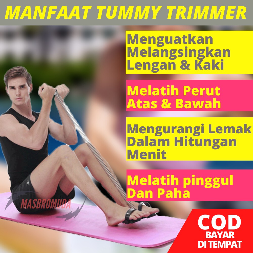 TUMMY TRIMMER ALAT FITNESS RUMAH PERLENGKAPAN GYM TUMY TRIMER PENGECIL PERUT BUNCIT BJ09